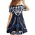Custom Aotearoa Ngati Tuwharetoa Family Matching Off The Shoulder Long Sleeve Dress and Hawaiian Shirt Maori Tribal Pattern