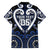 Custom Aotearoa Ngati Tuwharetoa Family Matching Off The Shoulder Long Sleeve Dress and Hawaiian Shirt Maori Tribal Pattern