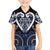 Custom Aotearoa Ngati Tuwharetoa Family Matching Off The Shoulder Long Sleeve Dress and Hawaiian Shirt Maori Tribal Pattern