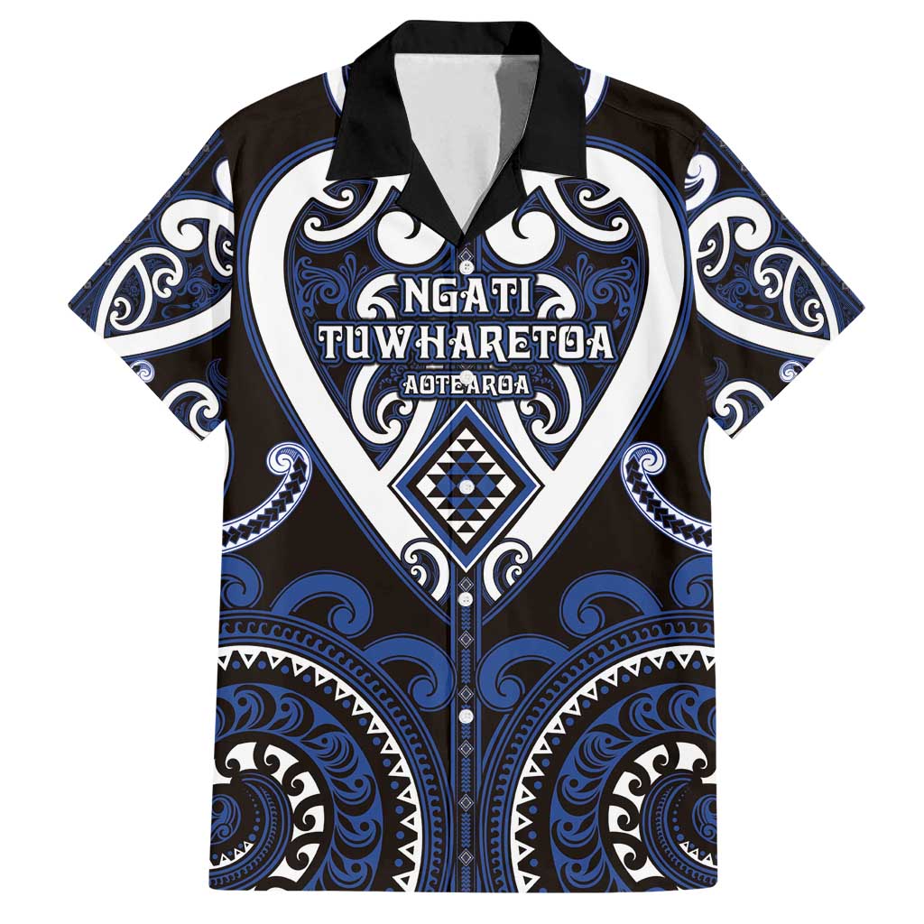 Custom Aotearoa Ngati Tuwharetoa Family Matching Tank Maxi Dress and Hawaiian Shirt Maori Tribal Pattern