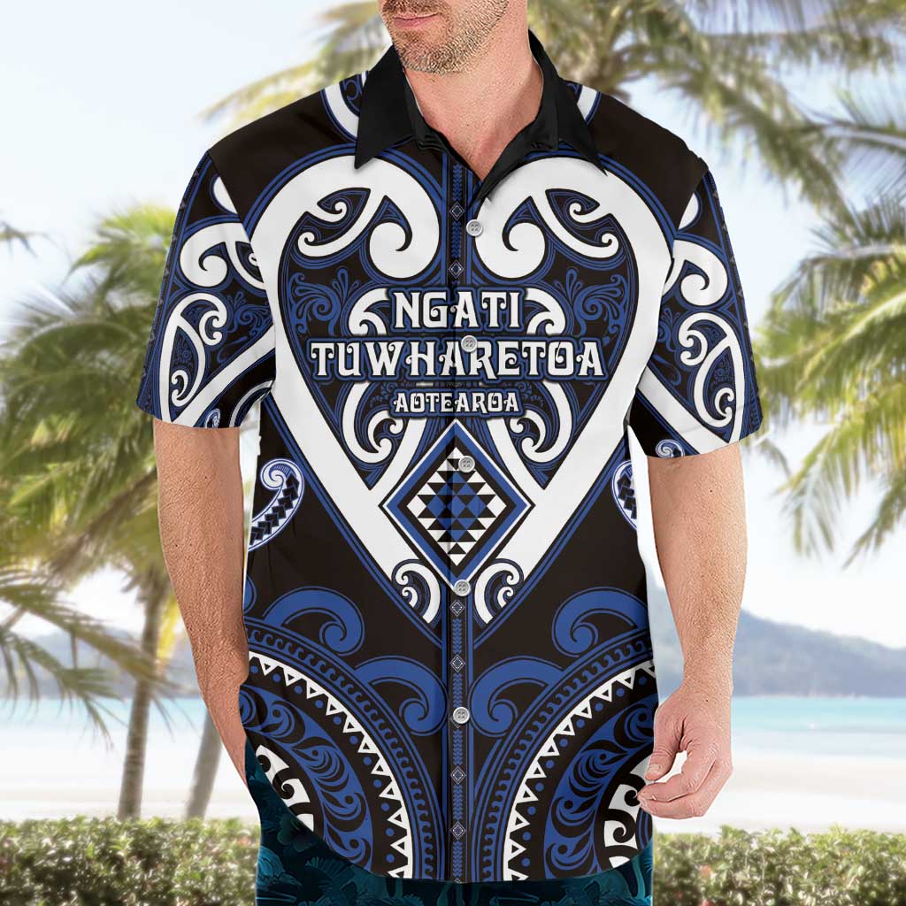 Custom Aotearoa Ngati Tuwharetoa Hawaiian Shirt Maori Tribal Pattern