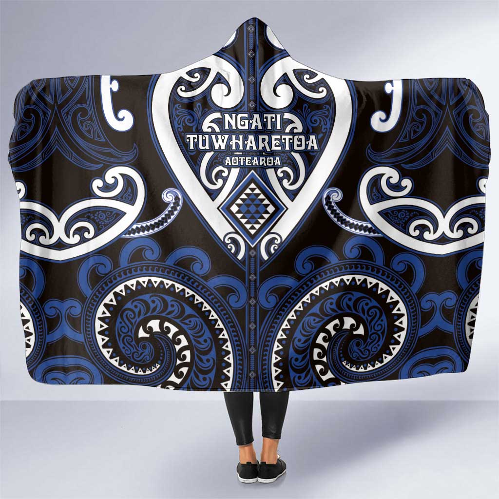 Aotearoa Ngati Tuwharetoa Hooded Blanket Maori Tribal Pattern