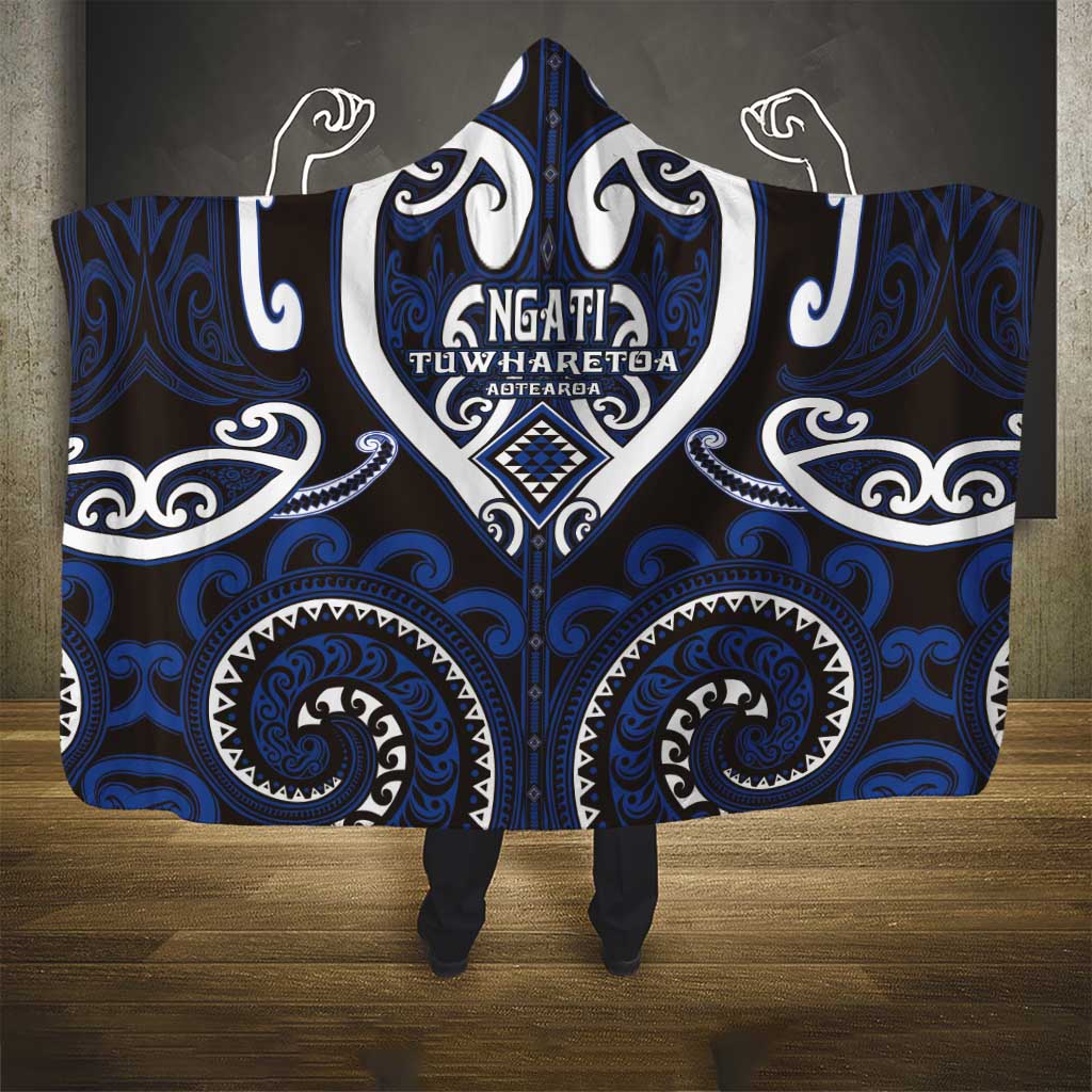 Aotearoa Ngati Tuwharetoa Hooded Blanket Maori Tribal Pattern