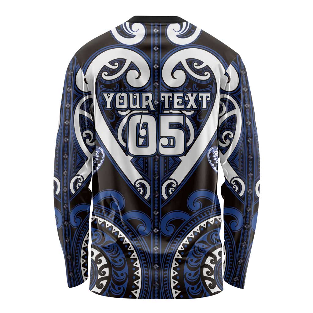 Custom Aotearoa Ngati Tuwharetoa Long Sleeve Shirt Maori Tribal Pattern