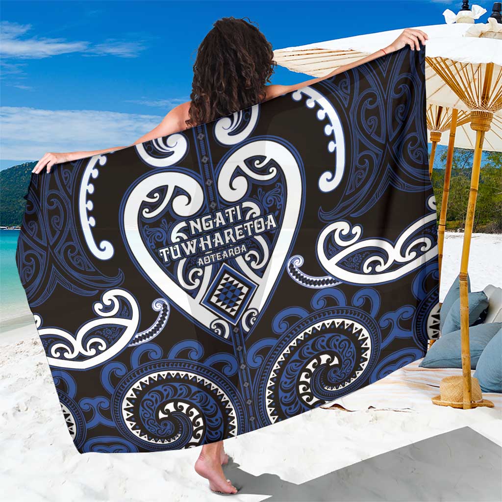 Aotearoa Ngati Tuwharetoa Sarong Maori Tribal Pattern LT05 One Size 44 x 66 inches Navy - Polynesian Pride