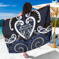 Aotearoa Ngati Tuwharetoa Sarong Maori Tribal Pattern LT05 One Size 44 x 66 inches Navy - Polynesian Pride