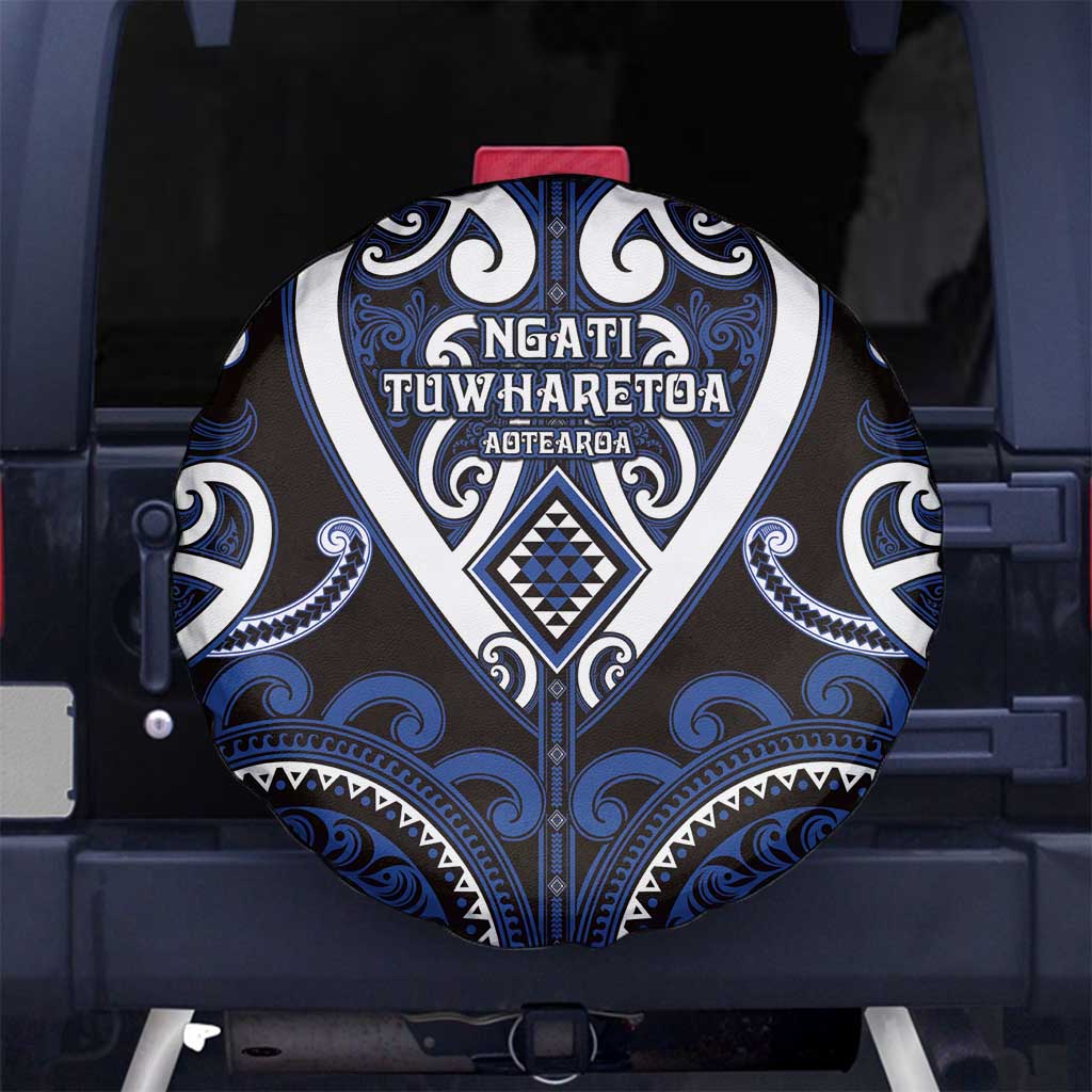 Aotearoa Ngati Tuwharetoa Spare Tire Cover Maori Tribal Pattern