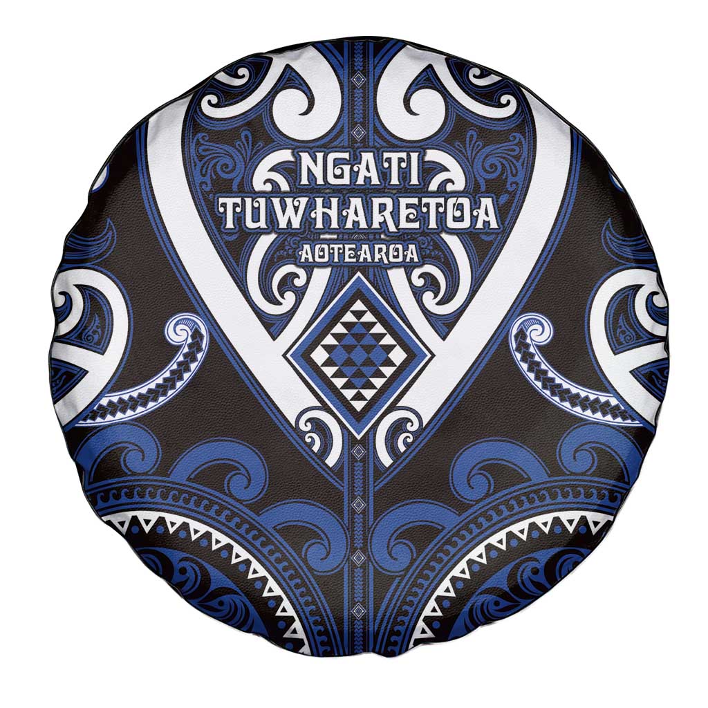Aotearoa Ngati Tuwharetoa Spare Tire Cover Maori Tribal Pattern