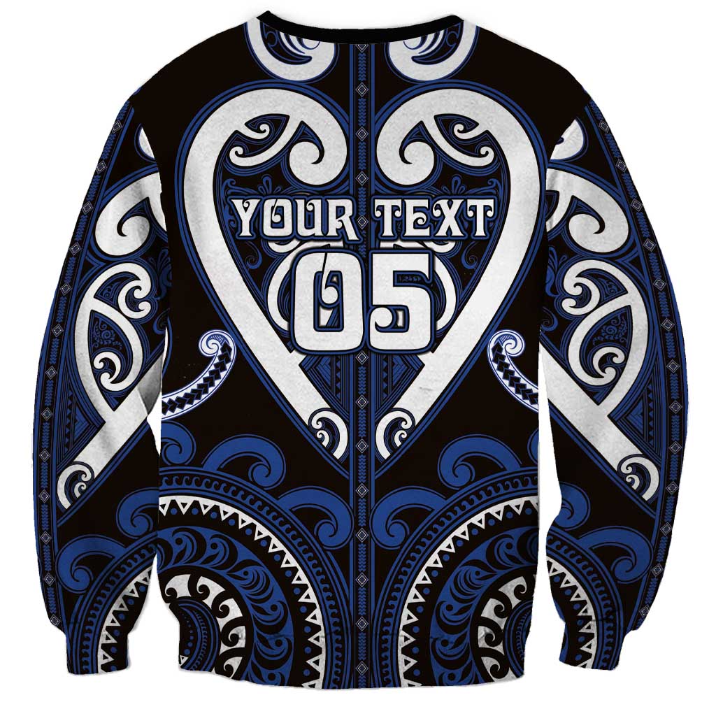 Custom Aotearoa Ngati Tuwharetoa Sweatshirt Maori Tribal Pattern