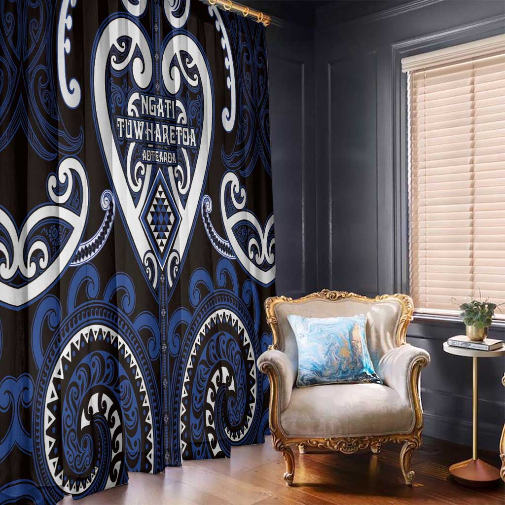 Aotearoa Ngati Tuwharetoa Window Curtain Maori Tribal Pattern LT05 - Polynesian Pride