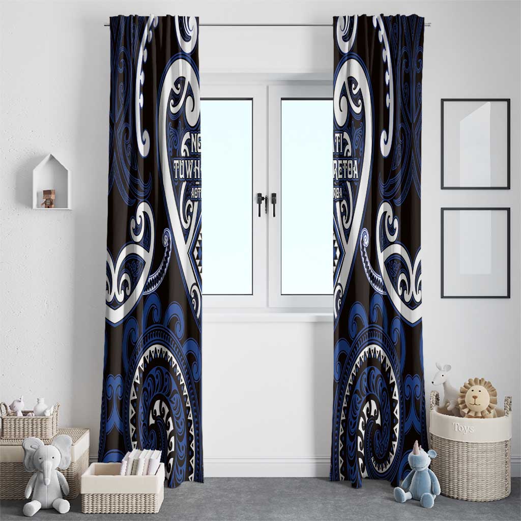 Aotearoa Ngati Tuwharetoa Window Curtain Maori Tribal Pattern LT05 - Polynesian Pride