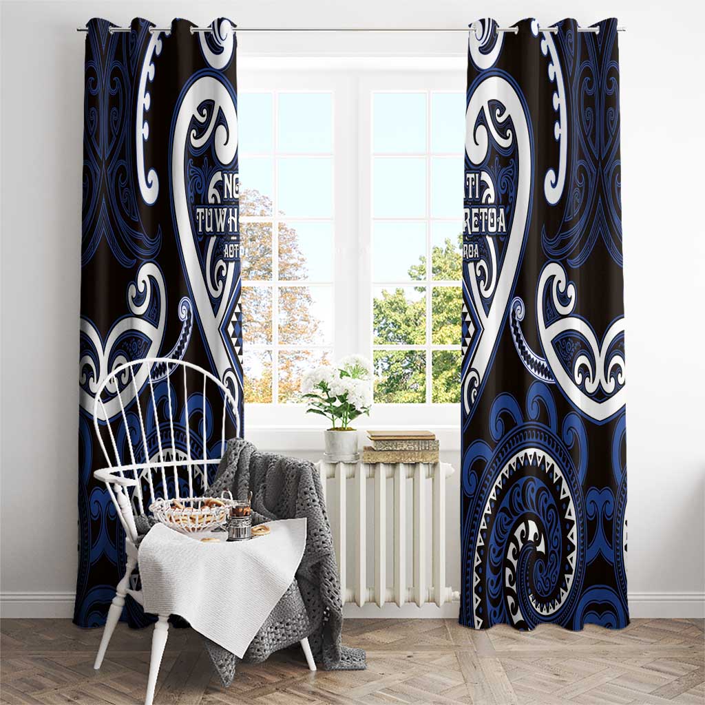 Aotearoa Ngati Tuwharetoa Window Curtain Maori Tribal Pattern LT05 - Polynesian Pride