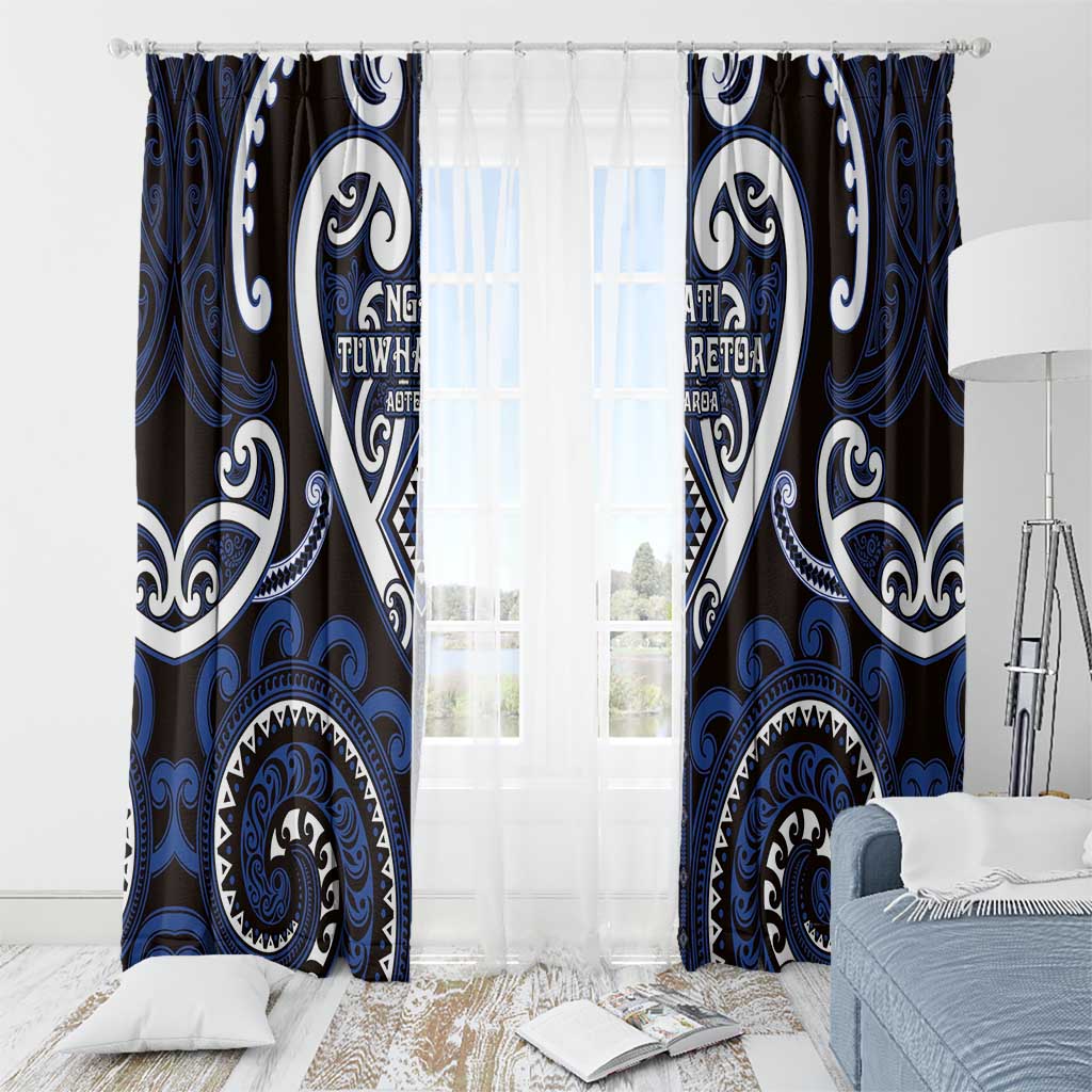 Aotearoa Ngati Tuwharetoa Window Curtain Maori Tribal Pattern LT05 - Polynesian Pride