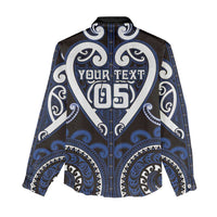 Custom Aotearoa Ngati Tuwharetoa Women Casual Shirt Maori Tribal Pattern