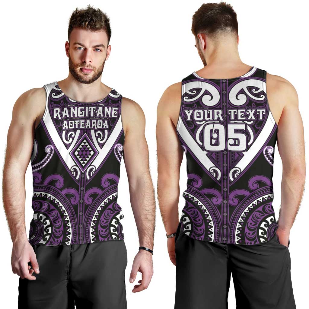 Custom Aotearoa Rangitane Men Tank Top Maori Tribal Pattern