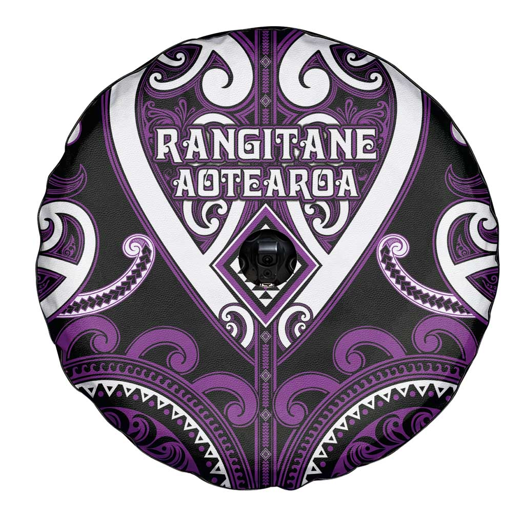 Aotearoa Rangitane Spare Tire Cover Maori Tribal Pattern