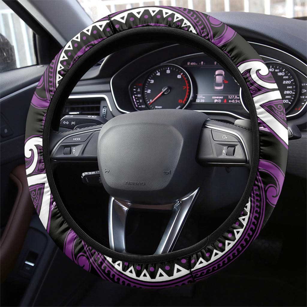 Aotearoa Rangitane Steering Wheel Cover Maori Tribal Pattern