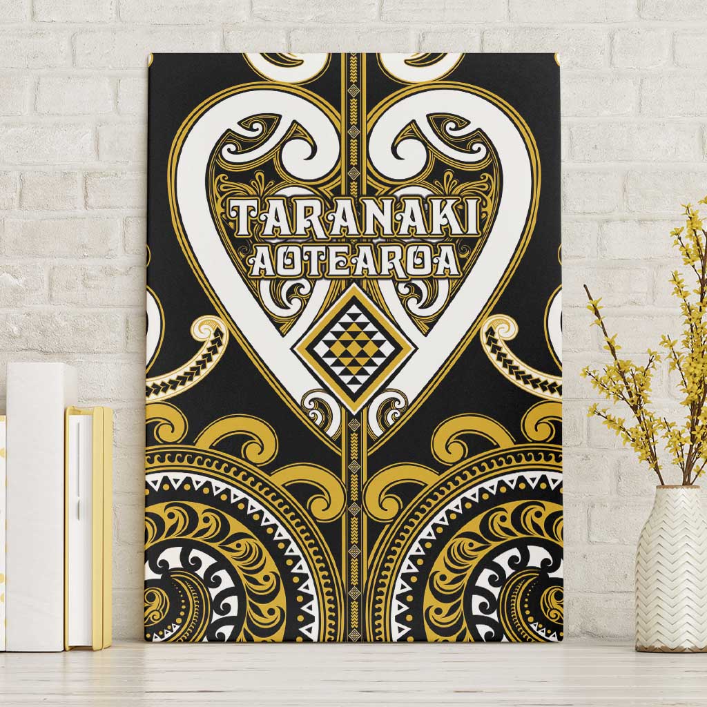 Aotearoa Taranaki Canvas Wall Art Maori Tribal Pattern