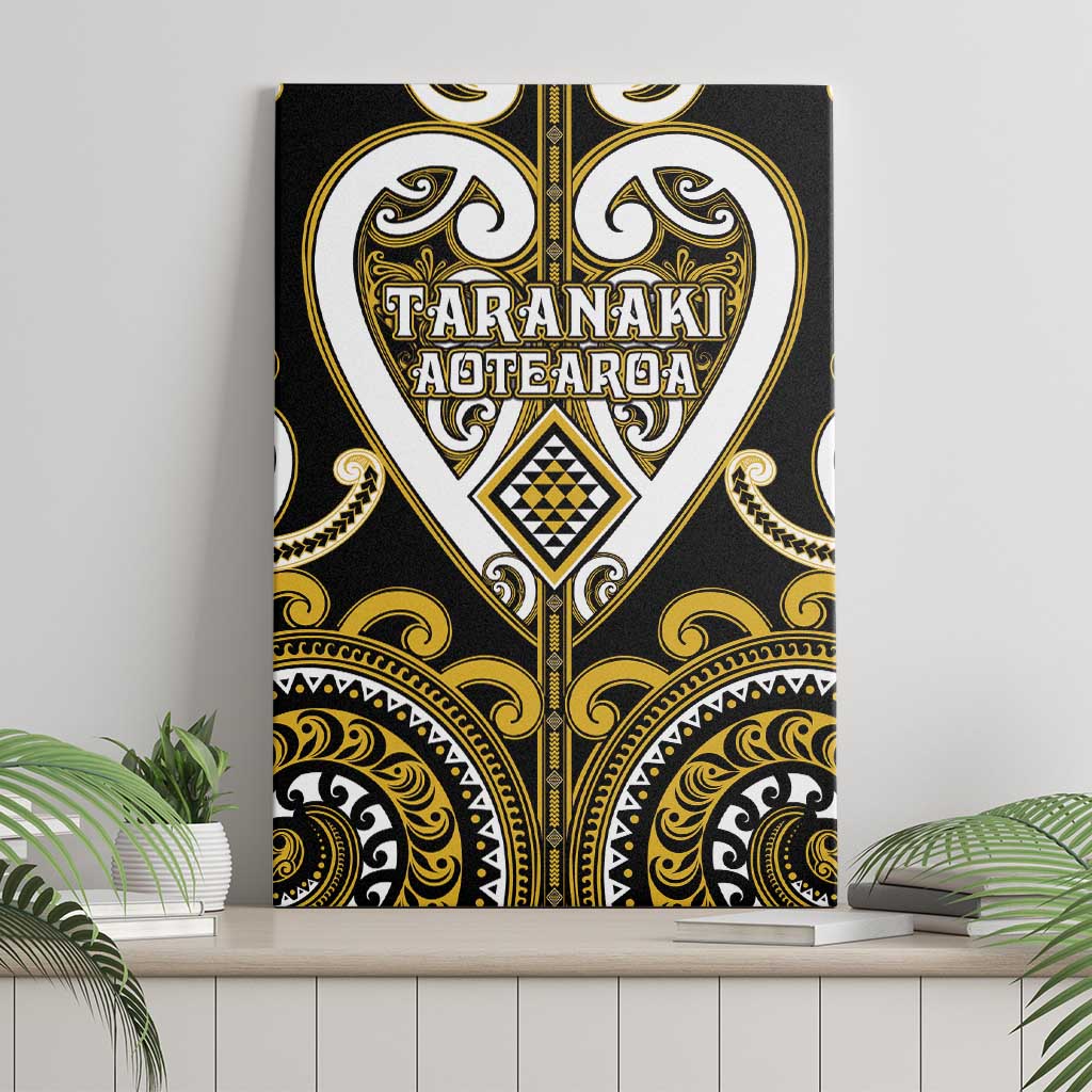 Aotearoa Taranaki Canvas Wall Art Maori Tribal Pattern