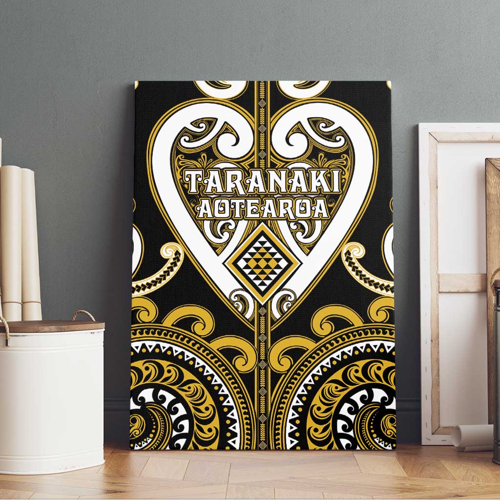 Aotearoa Taranaki Canvas Wall Art Maori Tribal Pattern