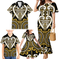 Custom Aotearoa Taranaki Family Matching Mermaid Dress and Hawaiian Shirt Maori Tribal Pattern