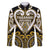 Custom Aotearoa Taranaki Family Matching Off The Shoulder Long Sleeve Dress and Hawaiian Shirt Maori Tribal Pattern
