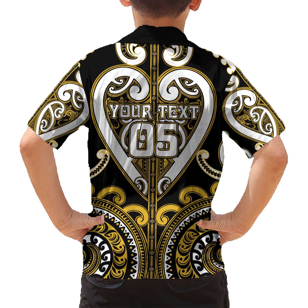 Custom Aotearoa Taranaki Family Matching Off Shoulder Maxi Dress and Hawaiian Shirt Maori Tribal Pattern