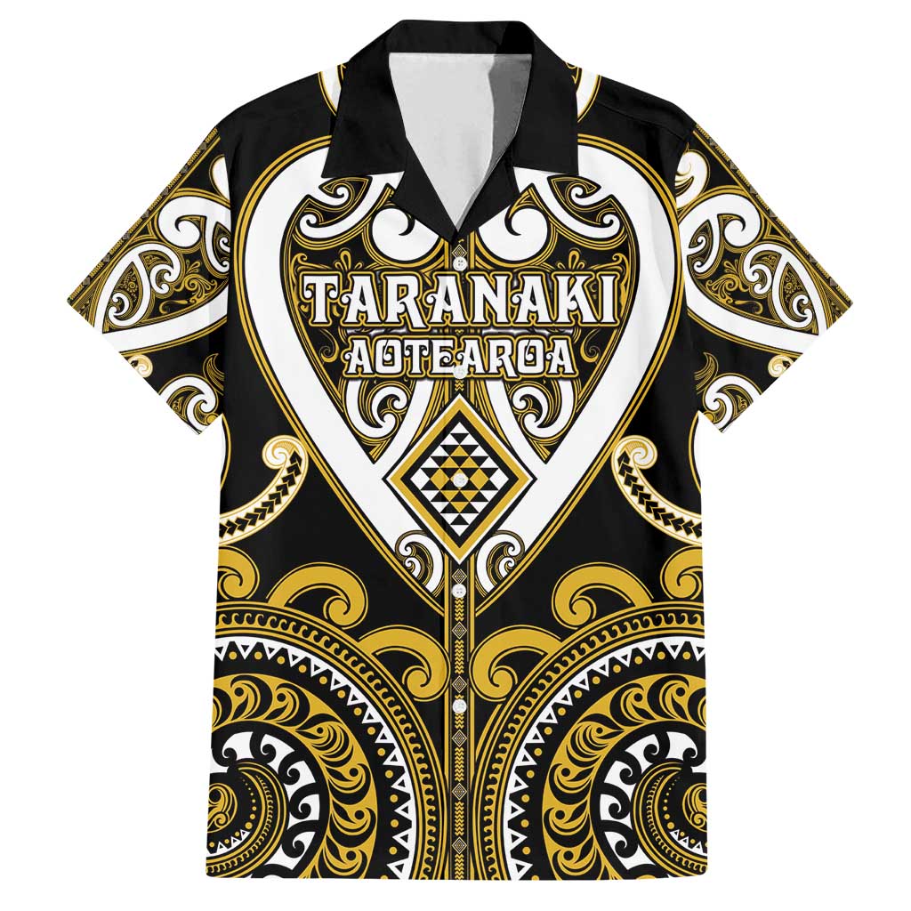 Custom Aotearoa Taranaki Family Matching Off Shoulder Short Dress and Hawaiian Shirt Maori Tribal Pattern