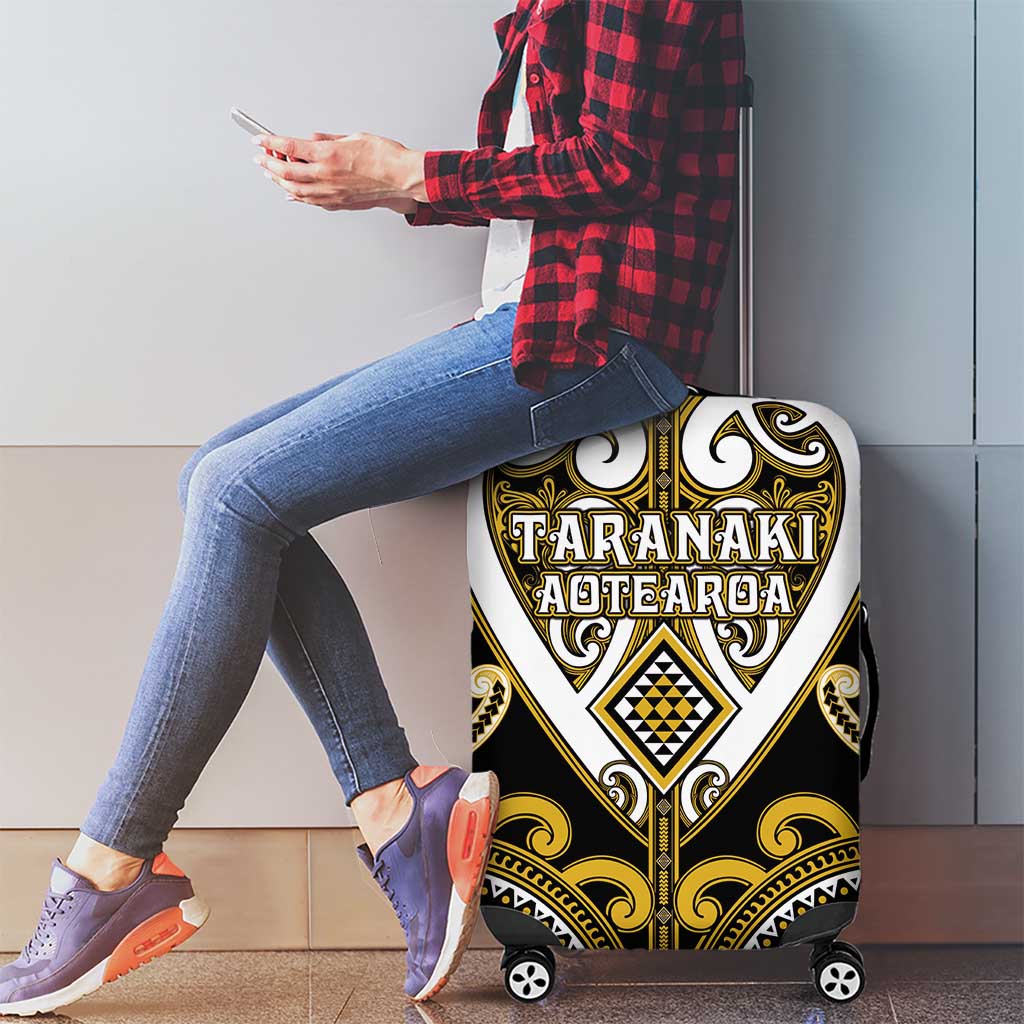 Aotearoa Taranaki Luggage Cover Maori Tribal Pattern