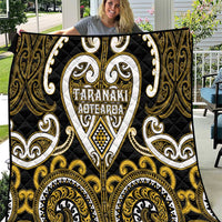 Aotearoa Taranaki Quilt Maori Tribal Pattern LT05 Yellow - Polynesian Pride