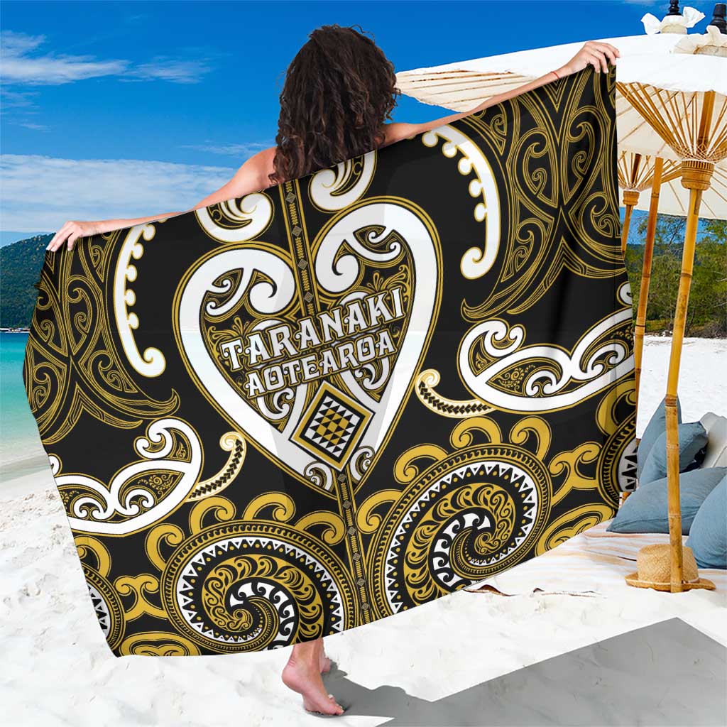 Aotearoa Taranaki Sarong Maori Tribal Pattern LT05 One Size 44 x 66 inches Yellow - Polynesian Pride
