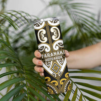 Custom Aotearoa Taranaki Skinny Tumbler Maori Tribal Pattern LT05 - Polynesian Pride