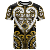 Custom Aotearoa Taranaki T Shirt Maori Tribal Pattern