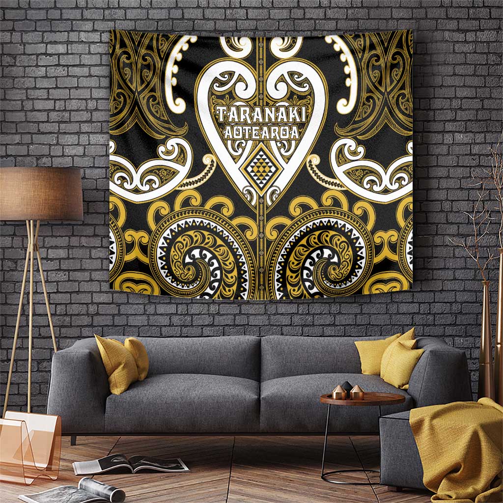 Aotearoa Taranaki Tapestry Maori Tribal Pattern