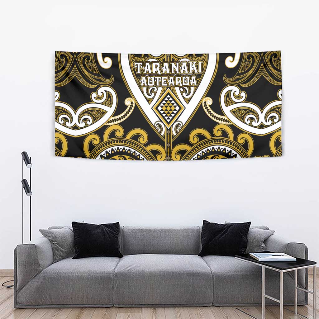 Aotearoa Taranaki Tapestry Maori Tribal Pattern