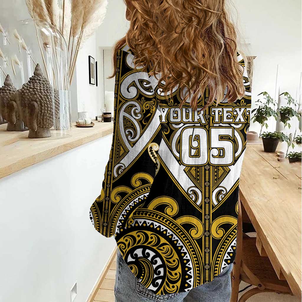 Custom Aotearoa Taranaki Women Casual Shirt Maori Tribal Pattern LT05 - Polynesian Pride