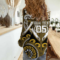 Custom Aotearoa Taranaki Women Casual Shirt Maori Tribal Pattern LT05 - Polynesian Pride