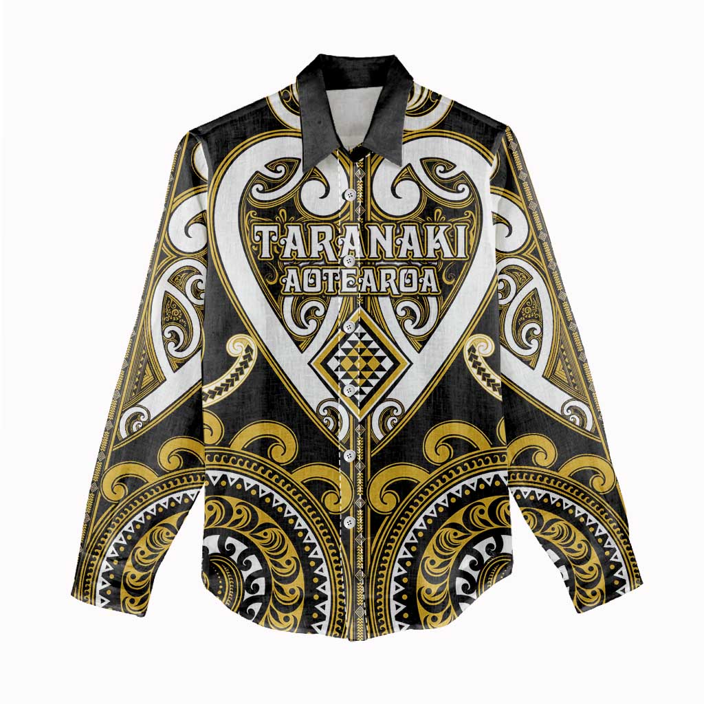 Custom Aotearoa Taranaki Women Casual Shirt Maori Tribal Pattern LT05 - Polynesian Pride