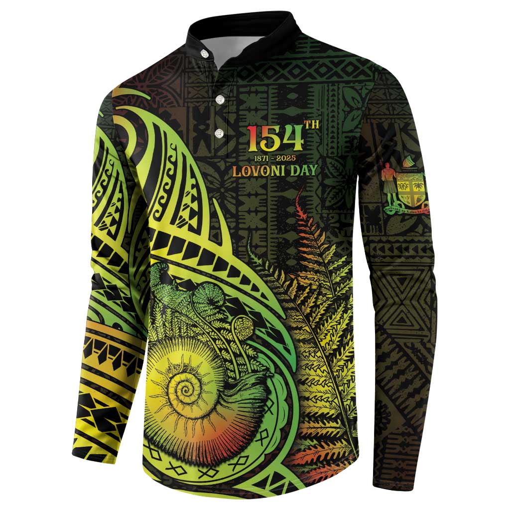 Personalised Fiji Lovoni Day Button Sweatshirt 154th Years