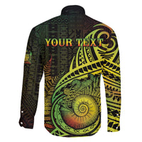 Personalised Fiji Lovoni Day Family Matching Off The Shoulder Long Sleeve Dress and Hawaiian Shirt 154th Years