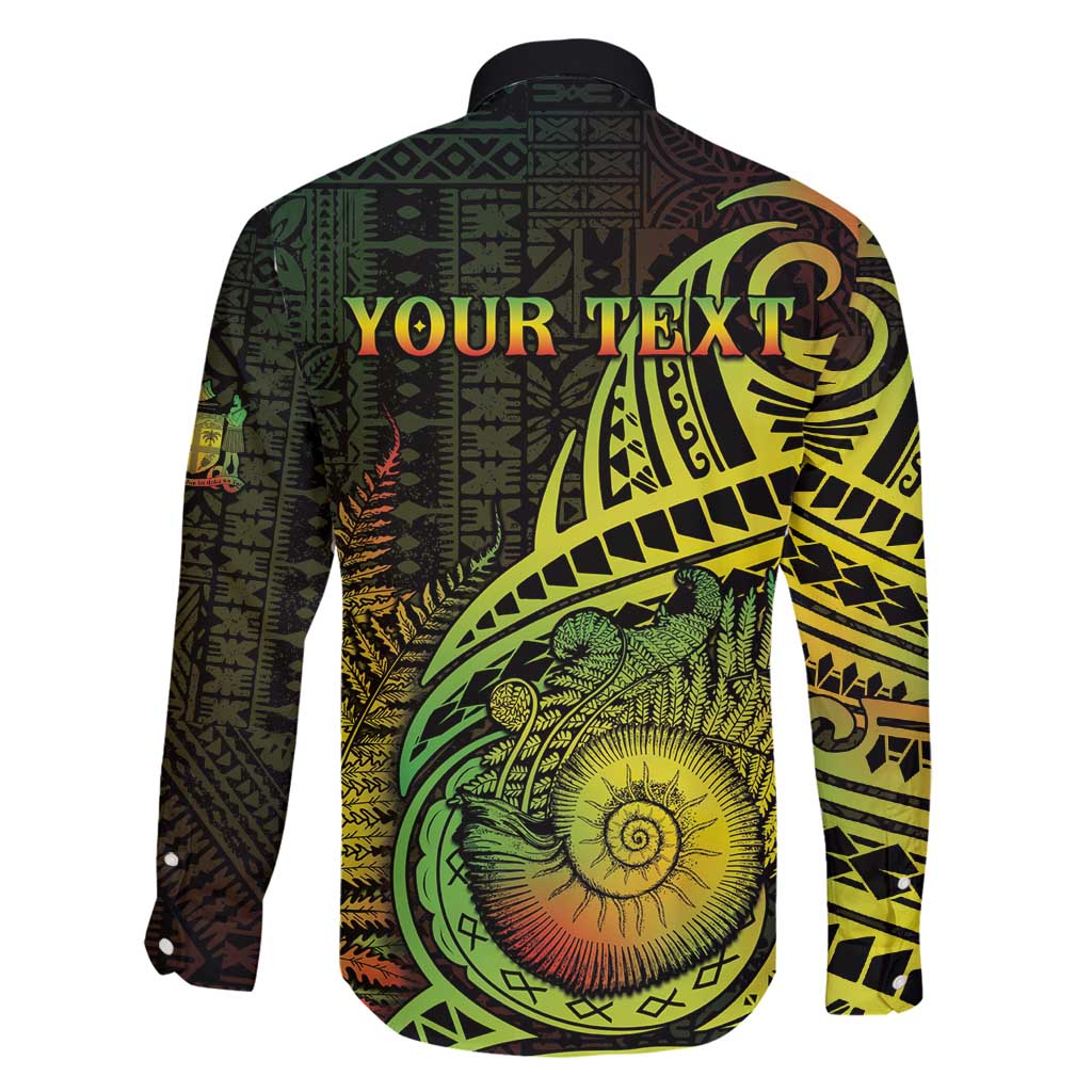 Personalised Fiji Lovoni Day Family Matching Off Shoulder Maxi Dress and Hawaiian Shirt 154th Years