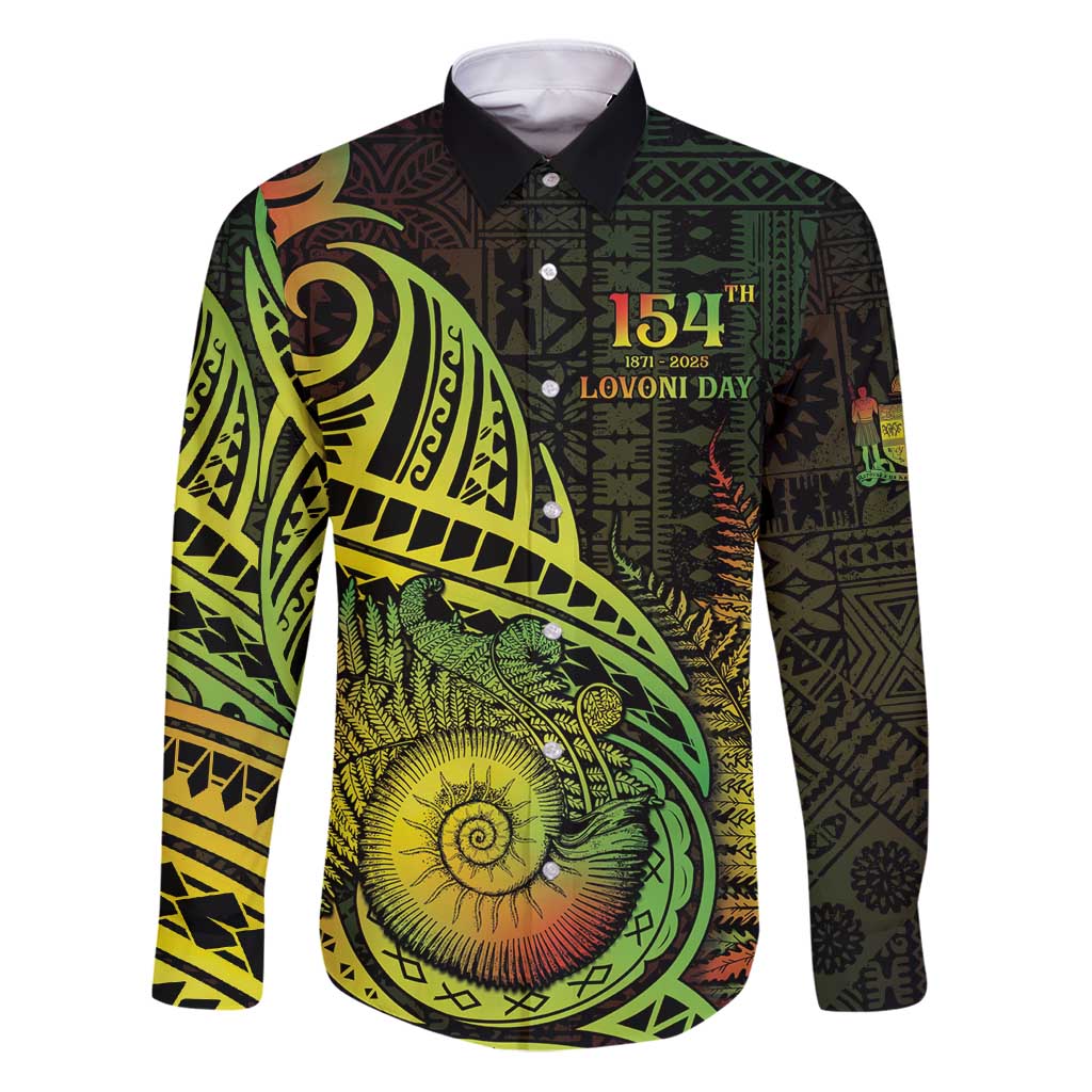 Personalised Fiji Lovoni Day Family Matching Puletasi and Hawaiian Shirt 154th Years