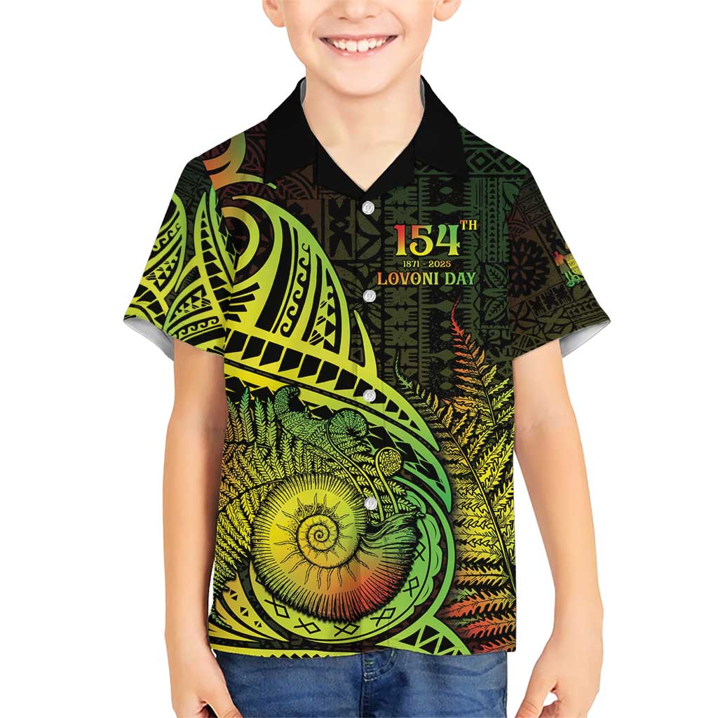 Personalised Fiji Lovoni Day Family Matching Short Sleeve Bodycon Dress and Hawaiian Shirt 154th Years