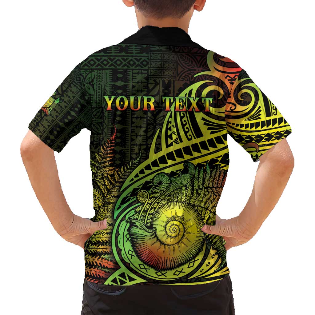 Personalised Fiji Lovoni Day Family Matching Summer Maxi Dress and Hawaiian Shirt 154th Years