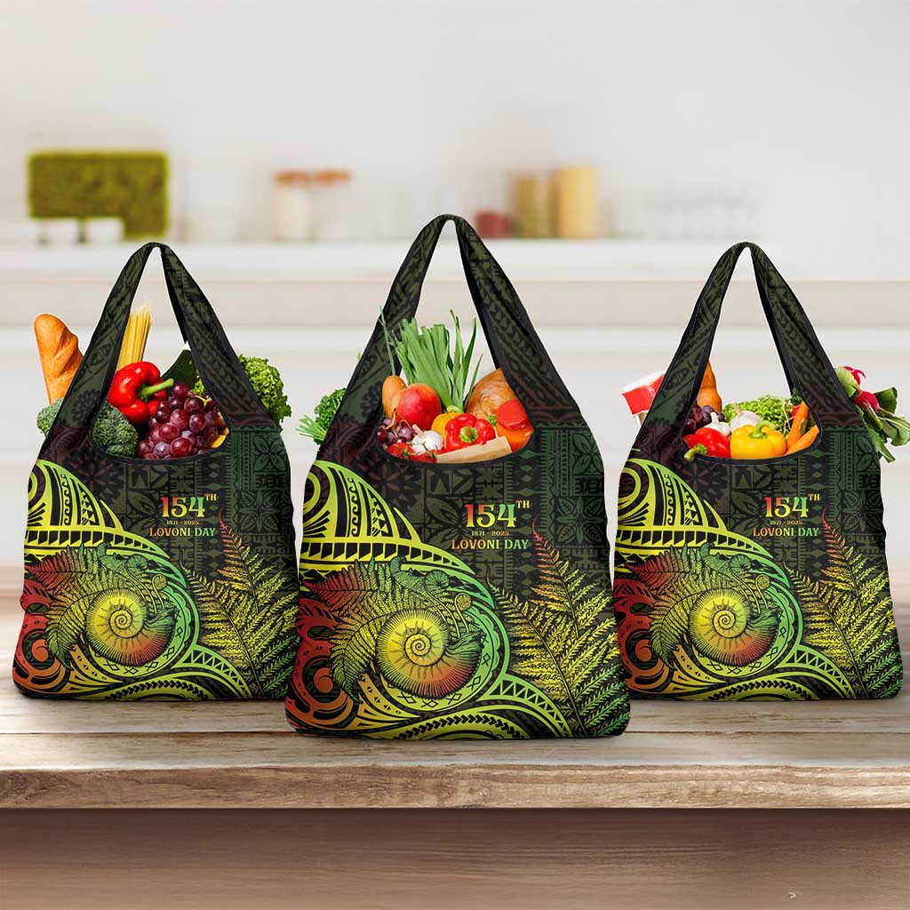 Fiji Lovoni Day Grocery Bag 154th Years LT05 3-pack One Size Reggae - Polynesian Pride