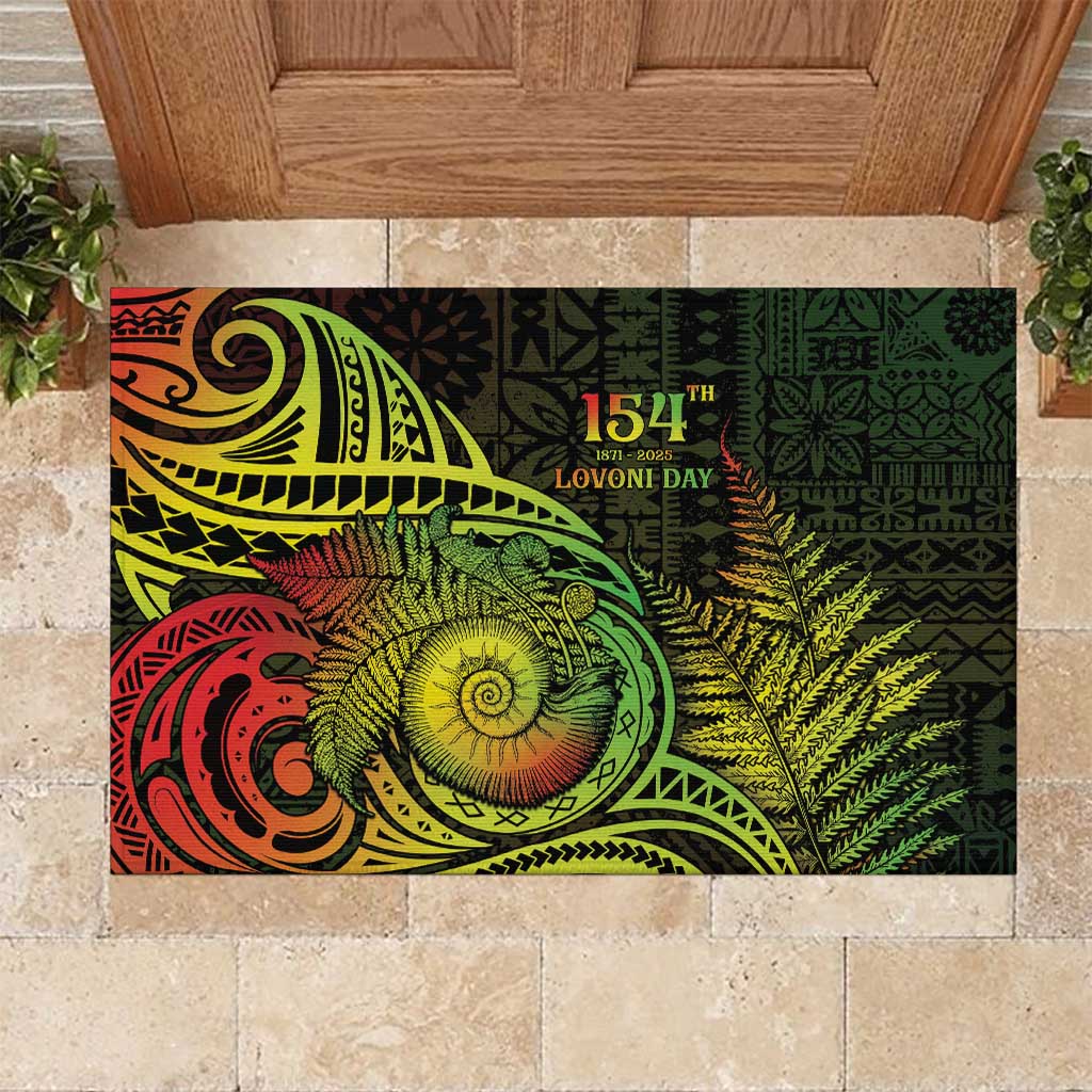 Fiji Lovoni Day Rubber Doormat 154th Years