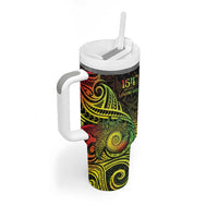 Personalised Fiji Lovoni Day Tumbler With Handle 154th Years LT05 - Polynesian Pride