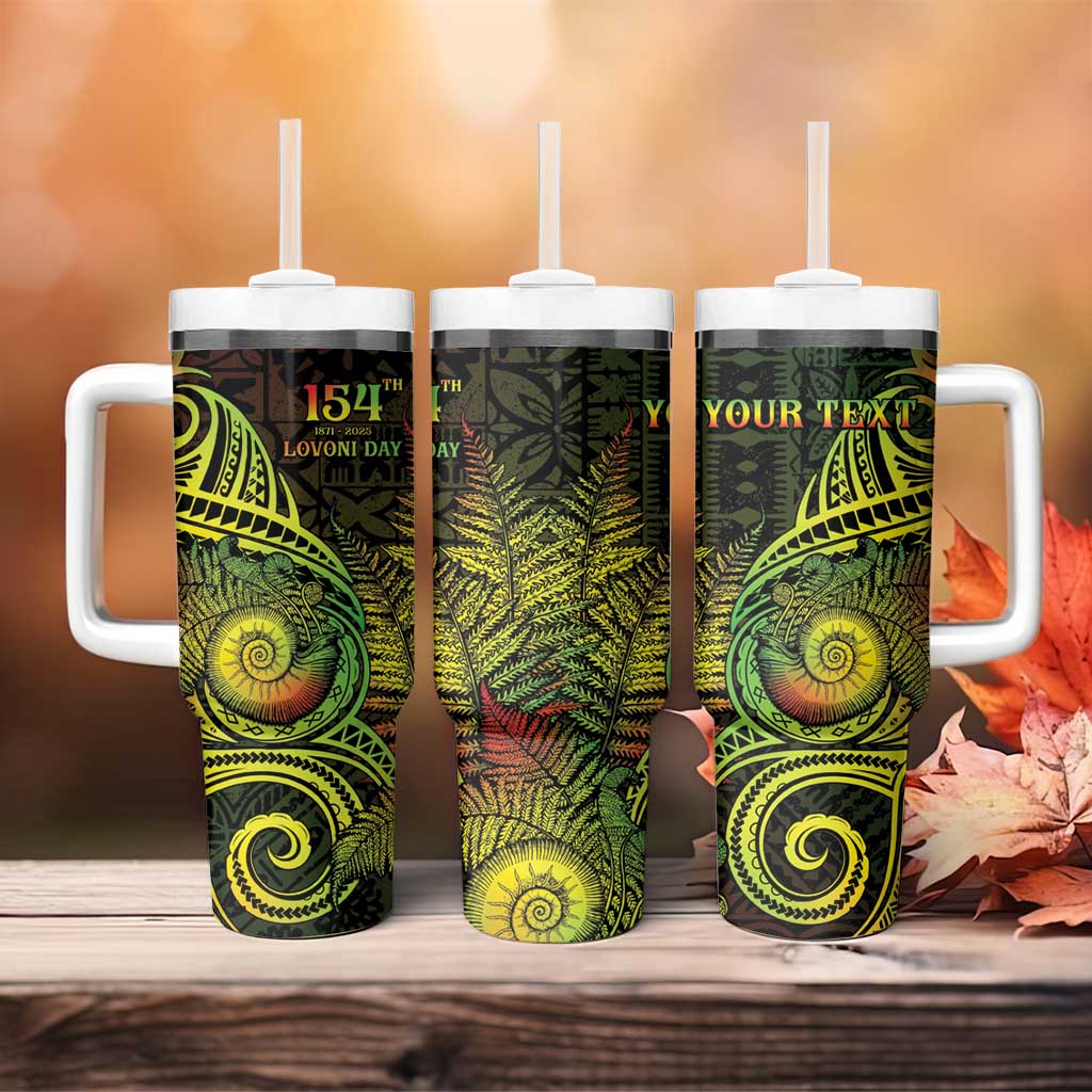 Personalised Fiji Lovoni Day Tumbler With Handle 154th Years LT05 - Polynesian Pride