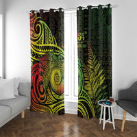 Fiji Lovoni Day Window Curtain 154th Years LT05 With Grommets Reggae - Polynesian Pride