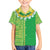 Fiji Lovoni Family Matching Off The Shoulder Long Sleeve Dress and Hawaiian Shirt Fijian Tapa Salusalu Green Glitter